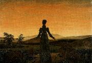 Caspar David Friedrich Woman before the Rising Sun USA oil painting artist